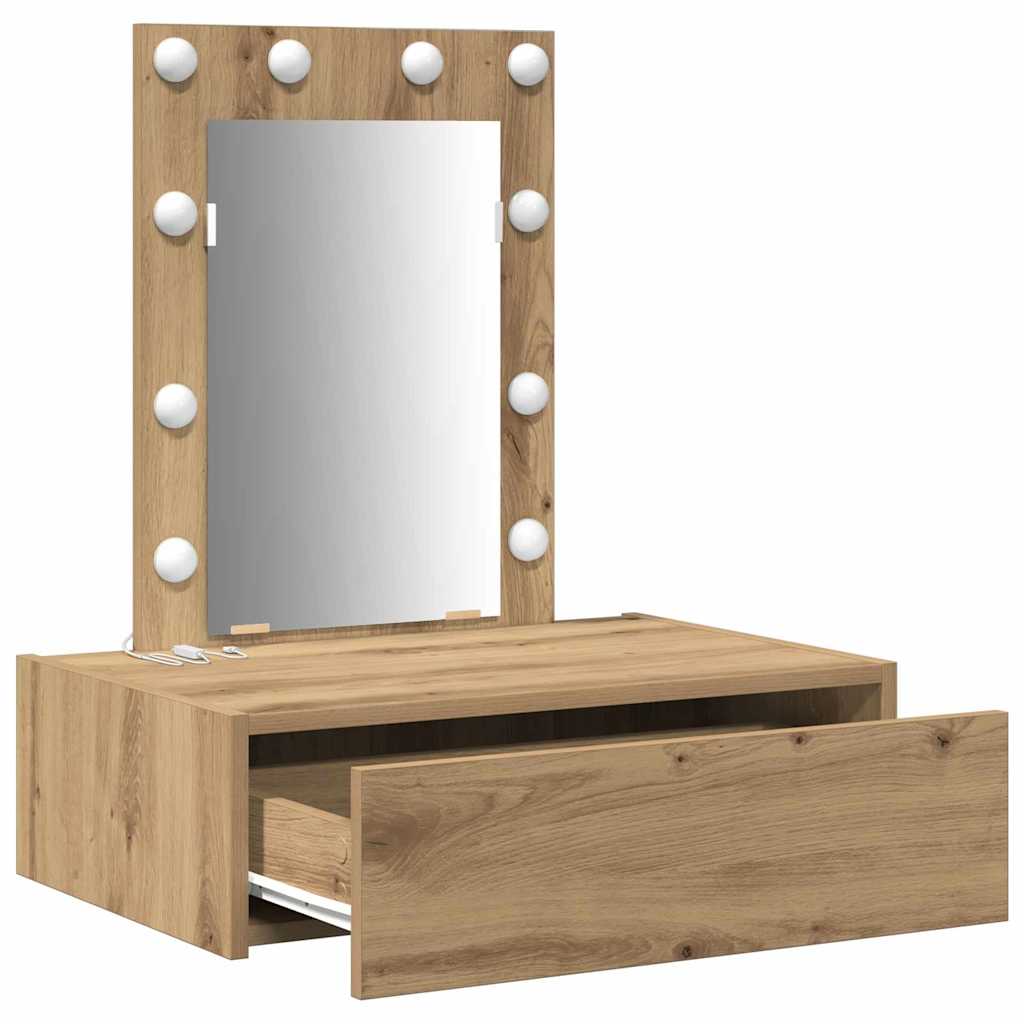 Plafondtafel met lade Bruin 60 x 40 x 70 cm Bewerkt hout is nu te koop bij PeponiXL, paradijselijk wonen!