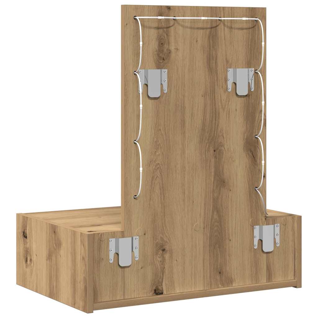 Plafondtafel met lade Bruin 60 x 40 x 70 cm Bewerkt hout is nu te koop bij PeponiXL, paradijselijk wonen!