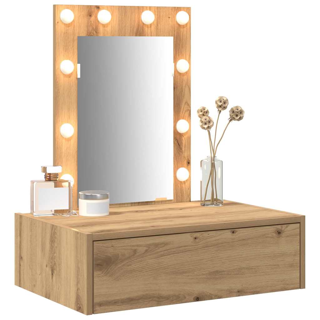 Plafondtafel met lade Bruin 60 x 40 x 70 cm Bewerkt hout is nu te koop bij PeponiXL, paradijselijk wonen!