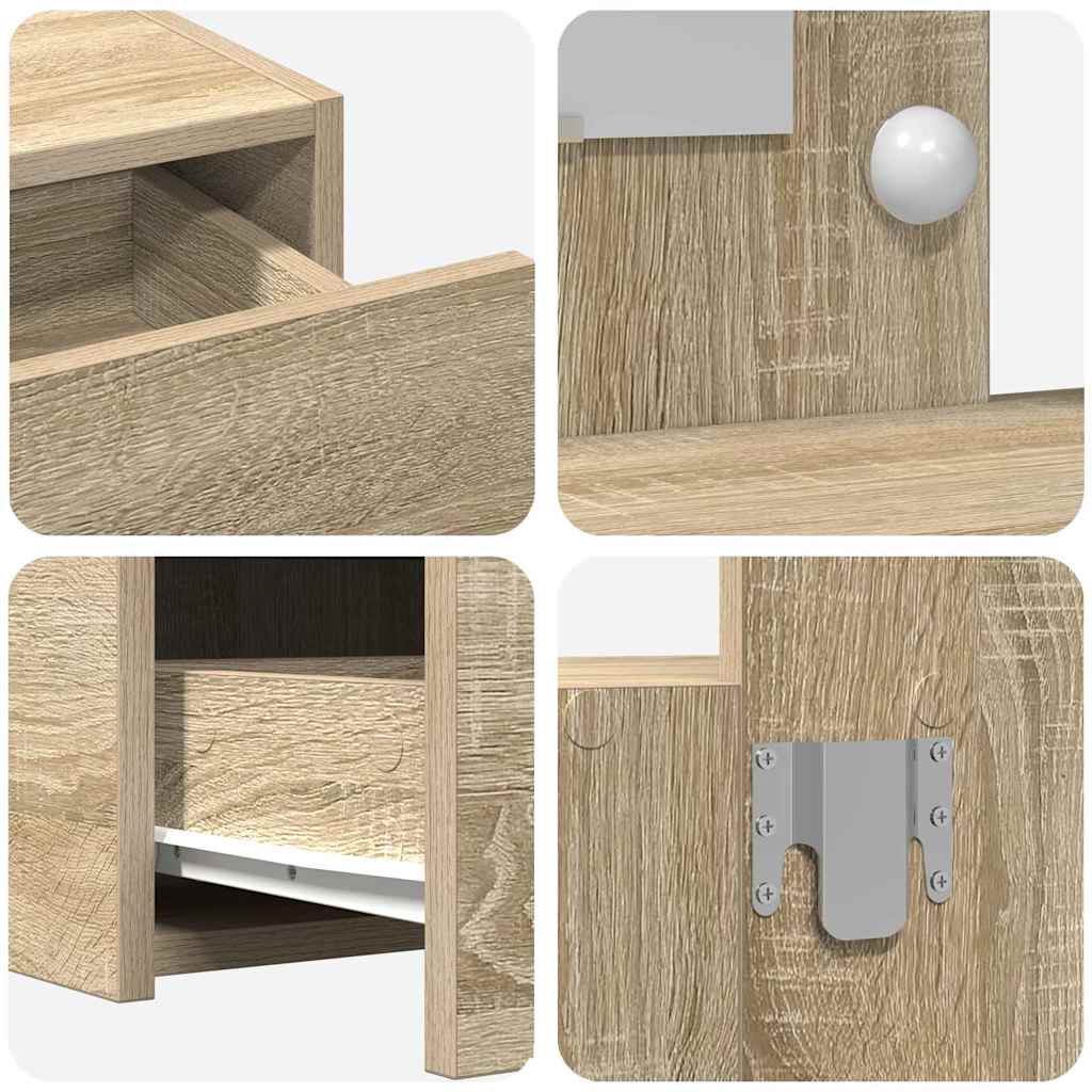 Plafondtafel met lade Bruin 83 x 40 x 70 cm Bewerkt hout is nu te koop bij PeponiXL, paradijselijk wonen!