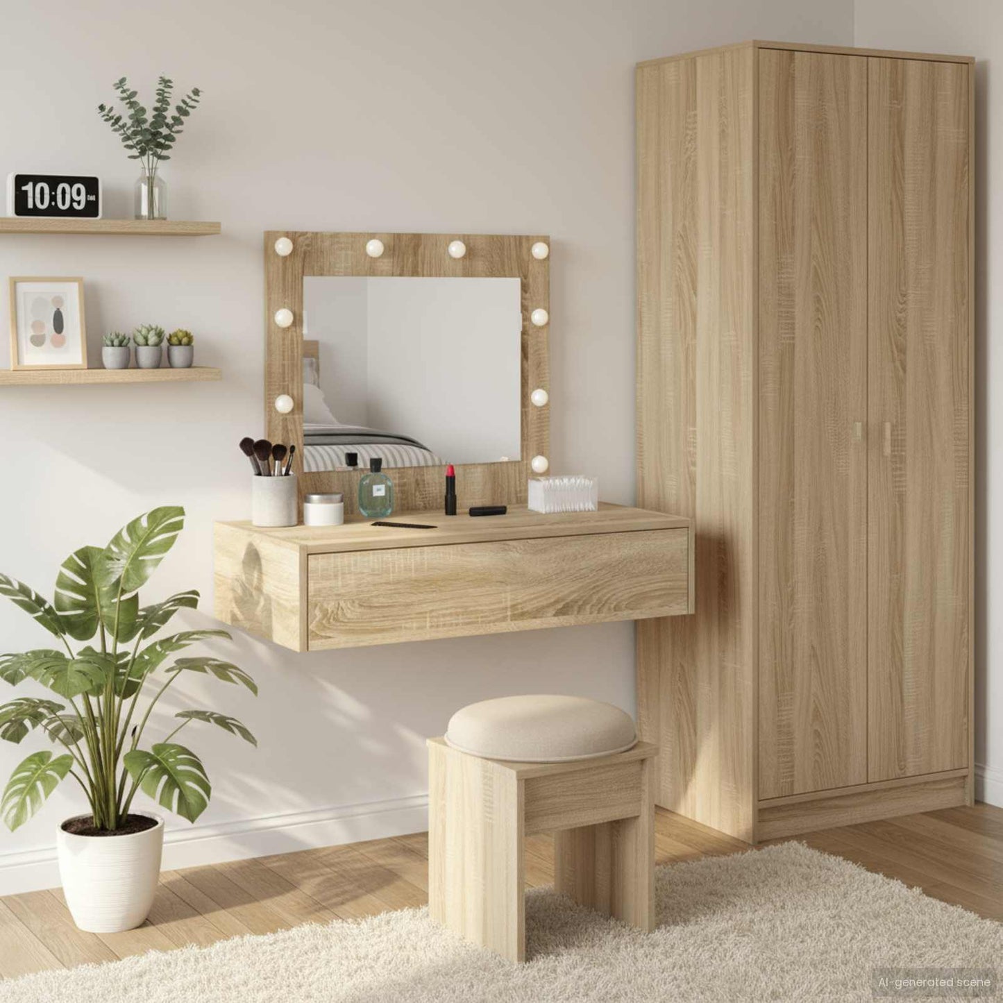 Plafondtafel met lade Bruin 83 x 40 x 70 cm Bewerkt hout is nu te koop bij PeponiXL, paradijselijk wonen!