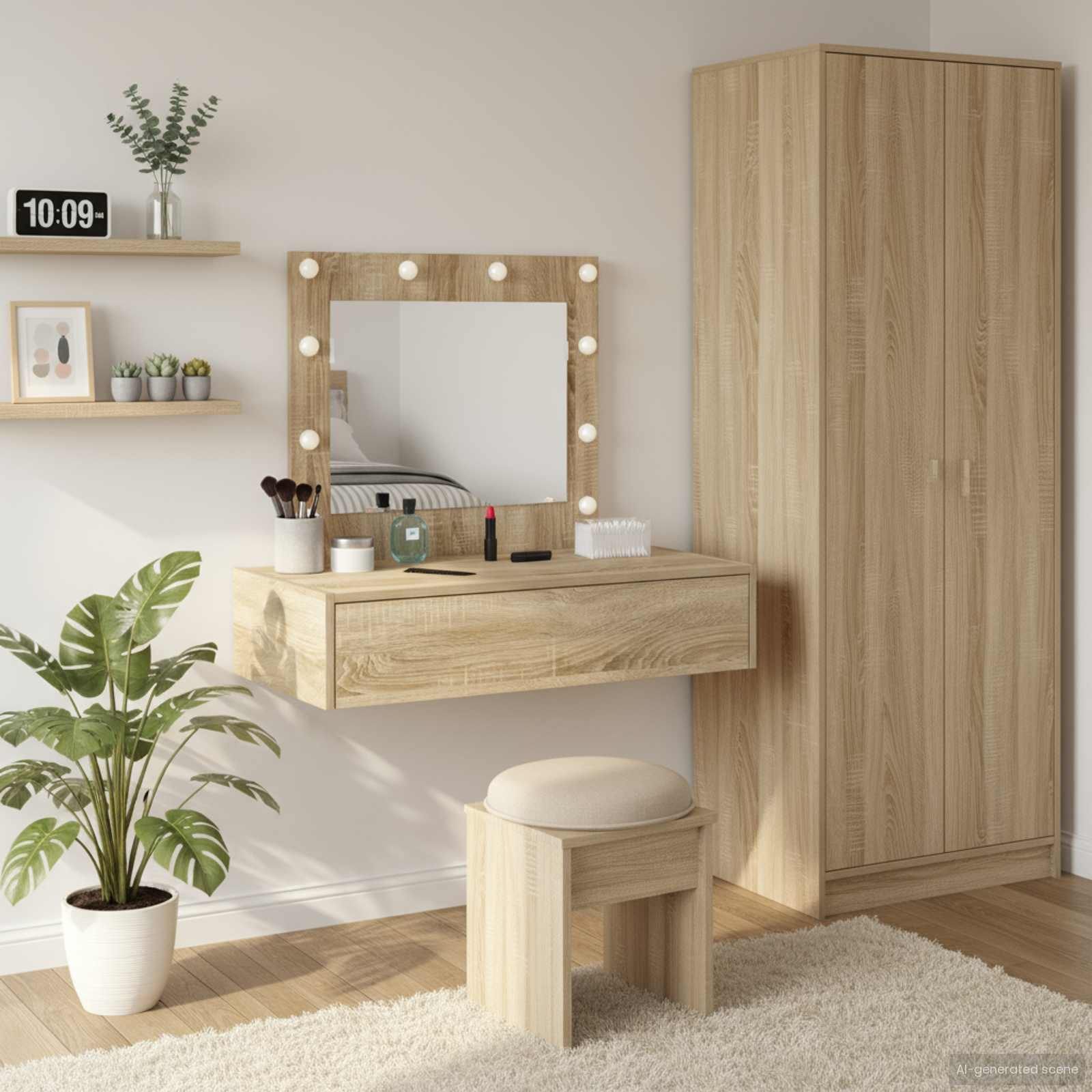 Plafondtafel met lade Bruin 83 x 40 x 70 cm Bewerkt hout is nu te koop bij PeponiXL, paradijselijk wonen!
