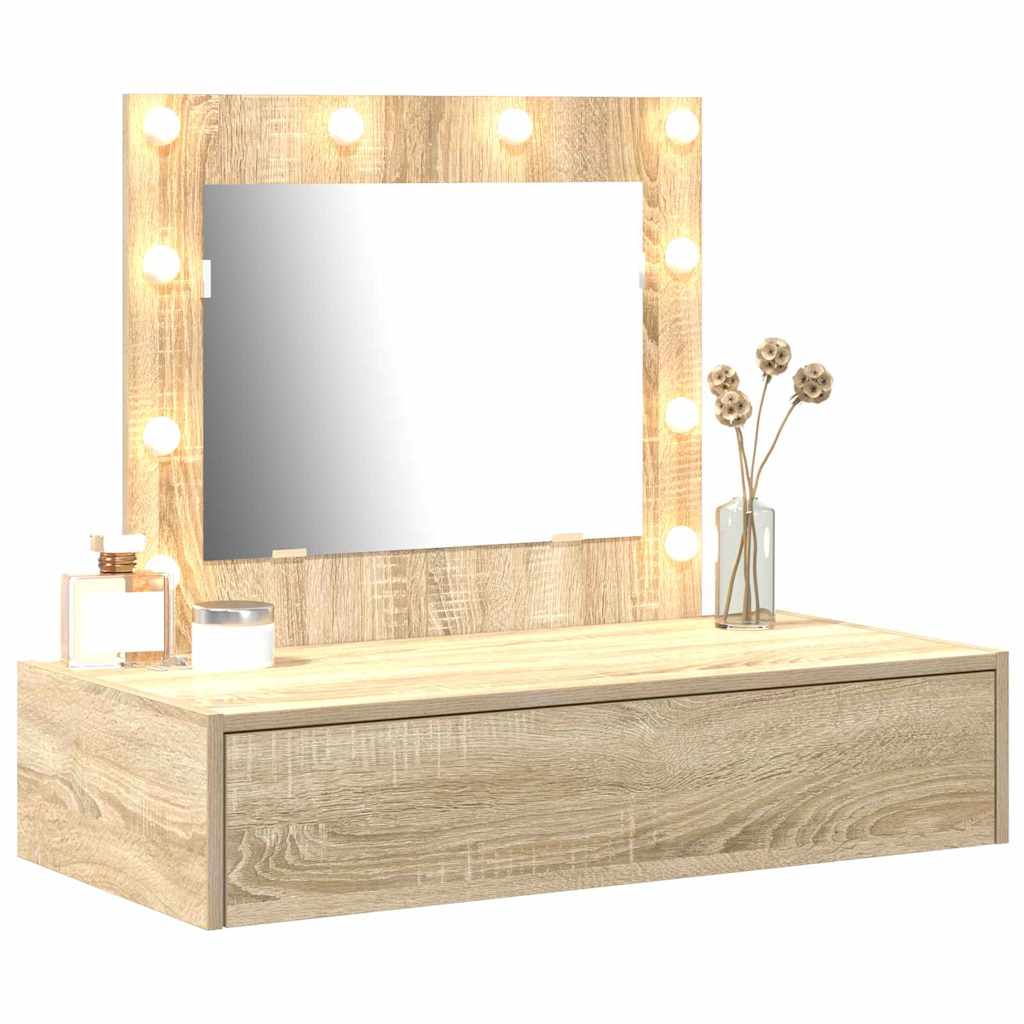 Plafondtafel met lade Bruin 83 x 40 x 70 cm Bewerkt hout is nu te koop bij PeponiXL, paradijselijk wonen!