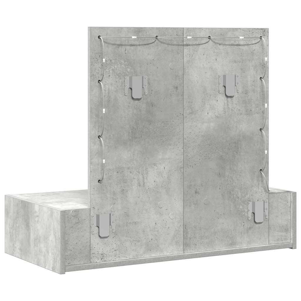 Plafondtafel met lade Grijs 83 x 40 x 70 cm Bewerkt hout is nu te koop bij PeponiXL, paradijselijk wonen!