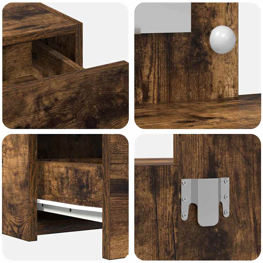Plafondtafel met lade Bruin 83 x 40 x 70 cm Bewerkt hout is nu te koop bij PeponiXL, paradijselijk wonen!