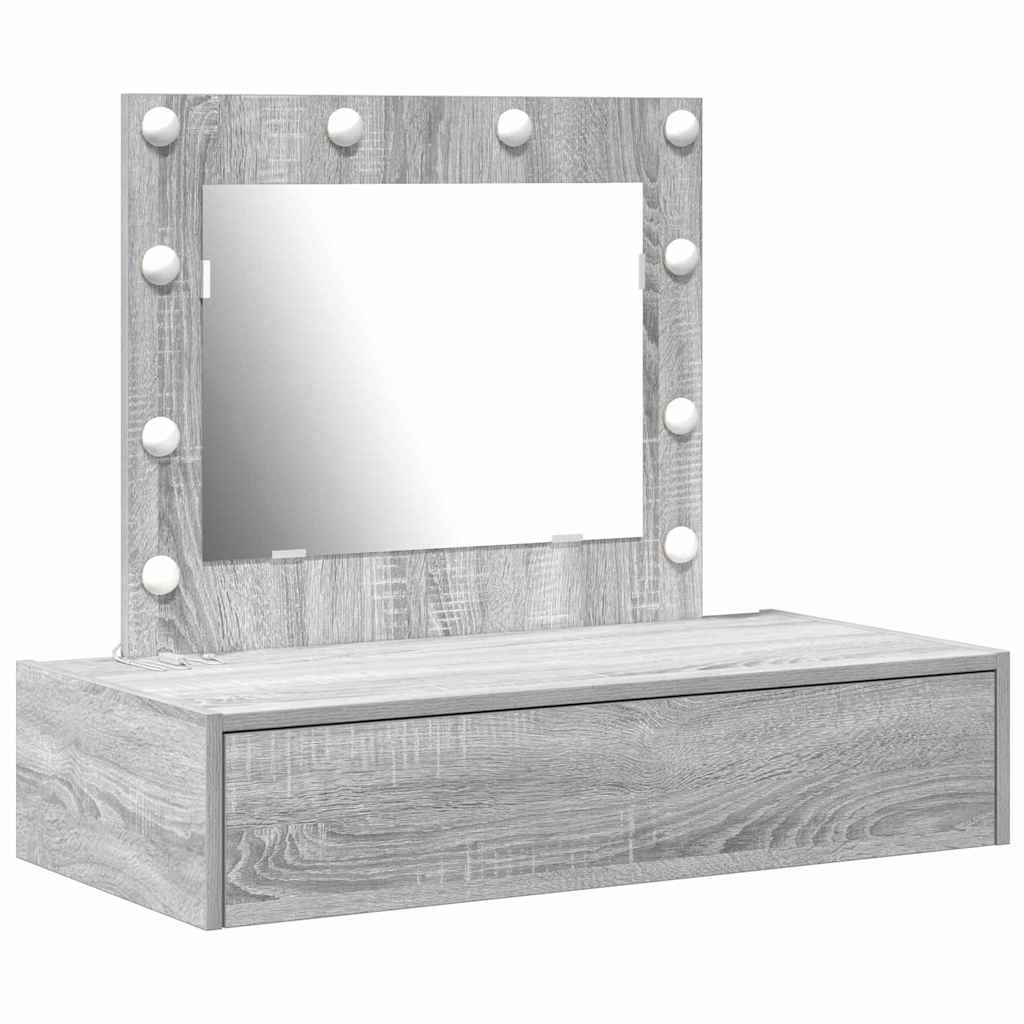 Plafondtafel met lade Grijs 83 x 40 x 70 cm Bewerkt hout is nu te koop bij PeponiXL, paradijselijk wonen!