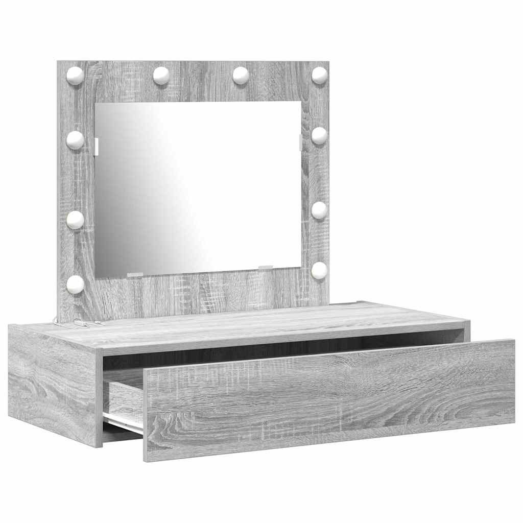 Plafondtafel met lade Grijs 83 x 40 x 70 cm Bewerkt hout is nu te koop bij PeponiXL, paradijselijk wonen!