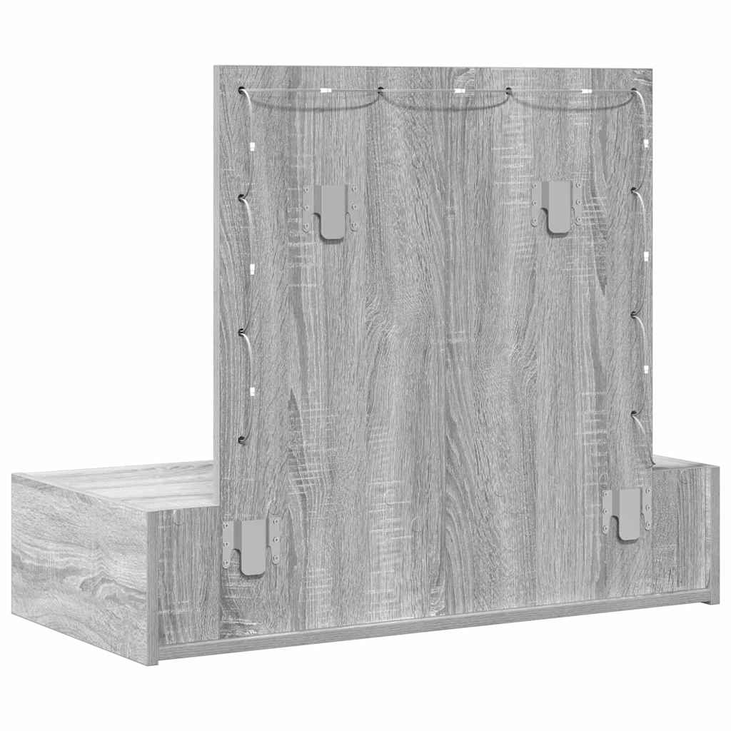 Plafondtafel met lade Grijs 83 x 40 x 70 cm Bewerkt hout is nu te koop bij PeponiXL, paradijselijk wonen!