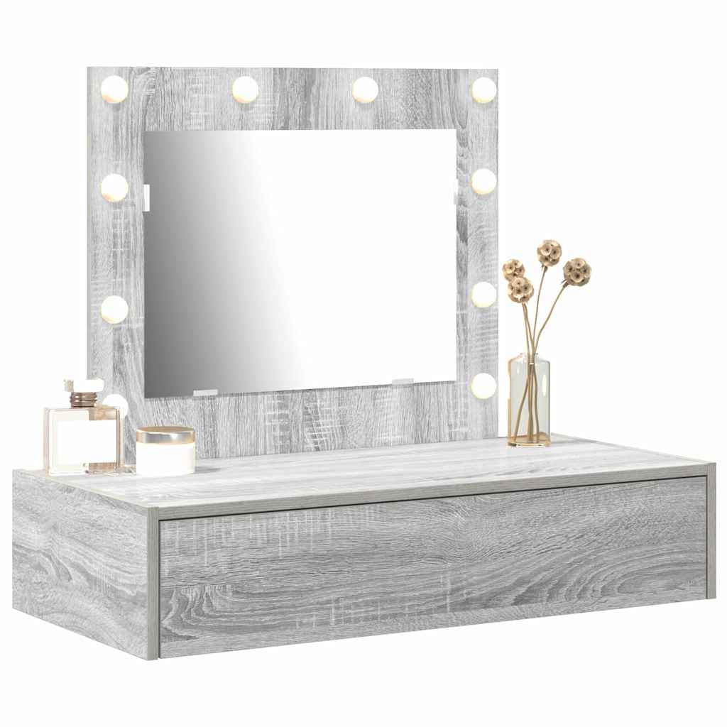 Plafondtafel met lade Grijs 83 x 40 x 70 cm Bewerkt hout is nu te koop bij PeponiXL, paradijselijk wonen!