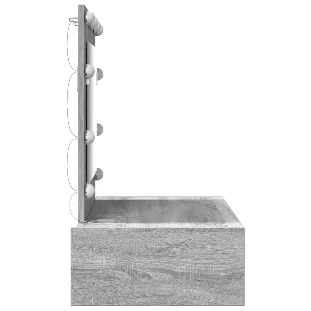 Plafondtafel met lade Grijs 83 x 40 x 70 cm Bewerkt hout is nu te koop bij PeponiXL, paradijselijk wonen!