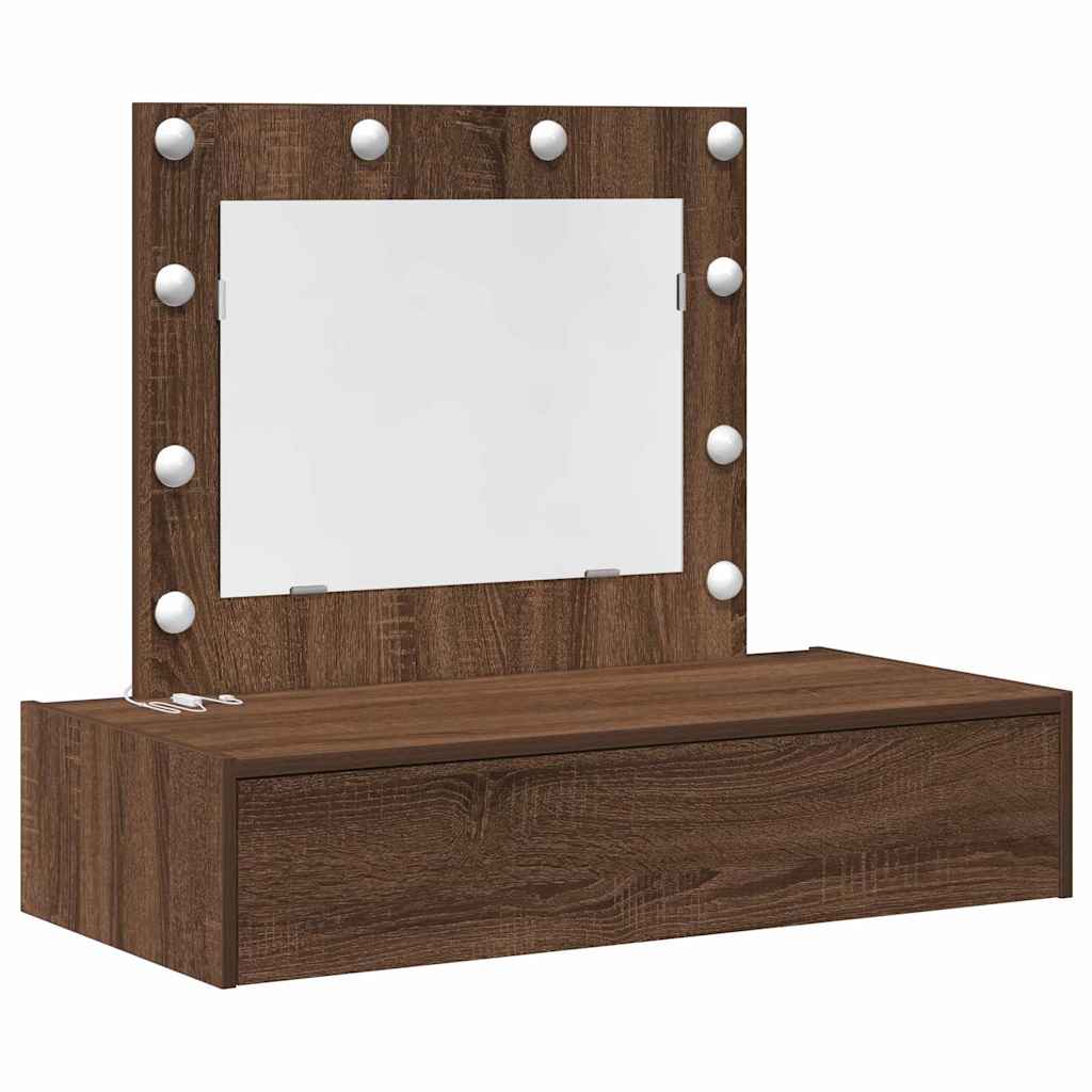 Plafondtafel met lade Bruin 83 x 40 x 70 cm Bewerkt hout is nu te koop bij PeponiXL, paradijselijk wonen!
