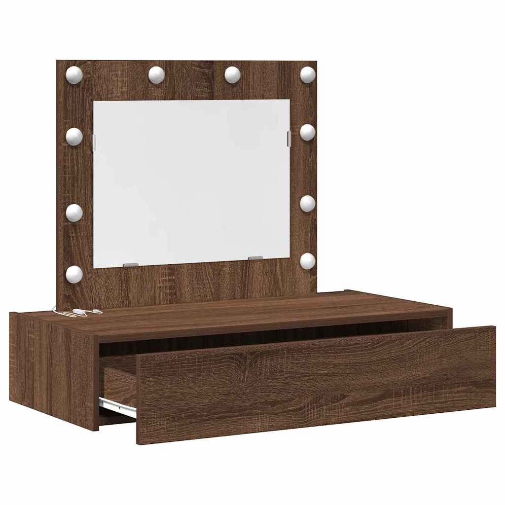 Plafondtafel met lade Bruin 83 x 40 x 70 cm Bewerkt hout is nu te koop bij PeponiXL, paradijselijk wonen!