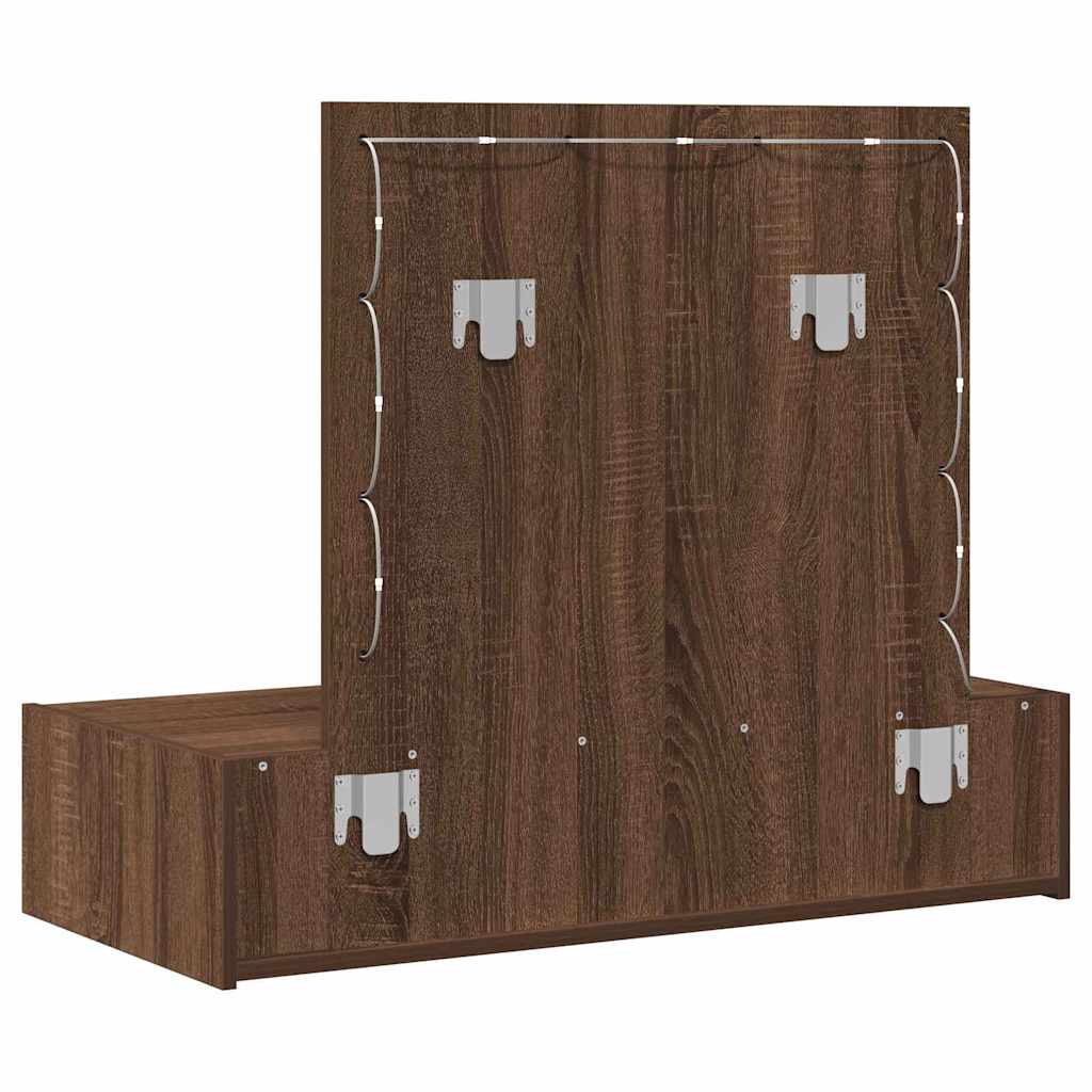 Plafondtafel met lade Bruin 83 x 40 x 70 cm Bewerkt hout is nu te koop bij PeponiXL, paradijselijk wonen!