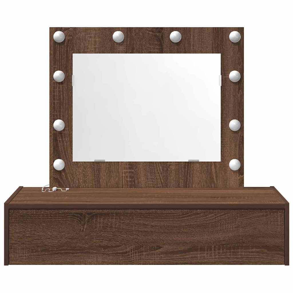 Plafondtafel met lade Bruin 83 x 40 x 70 cm Bewerkt hout is nu te koop bij PeponiXL, paradijselijk wonen!