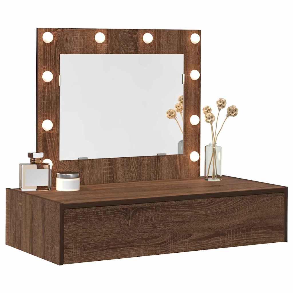 Plafondtafel met lade Bruin 83 x 40 x 70 cm Bewerkt hout is nu te koop bij PeponiXL, paradijselijk wonen!