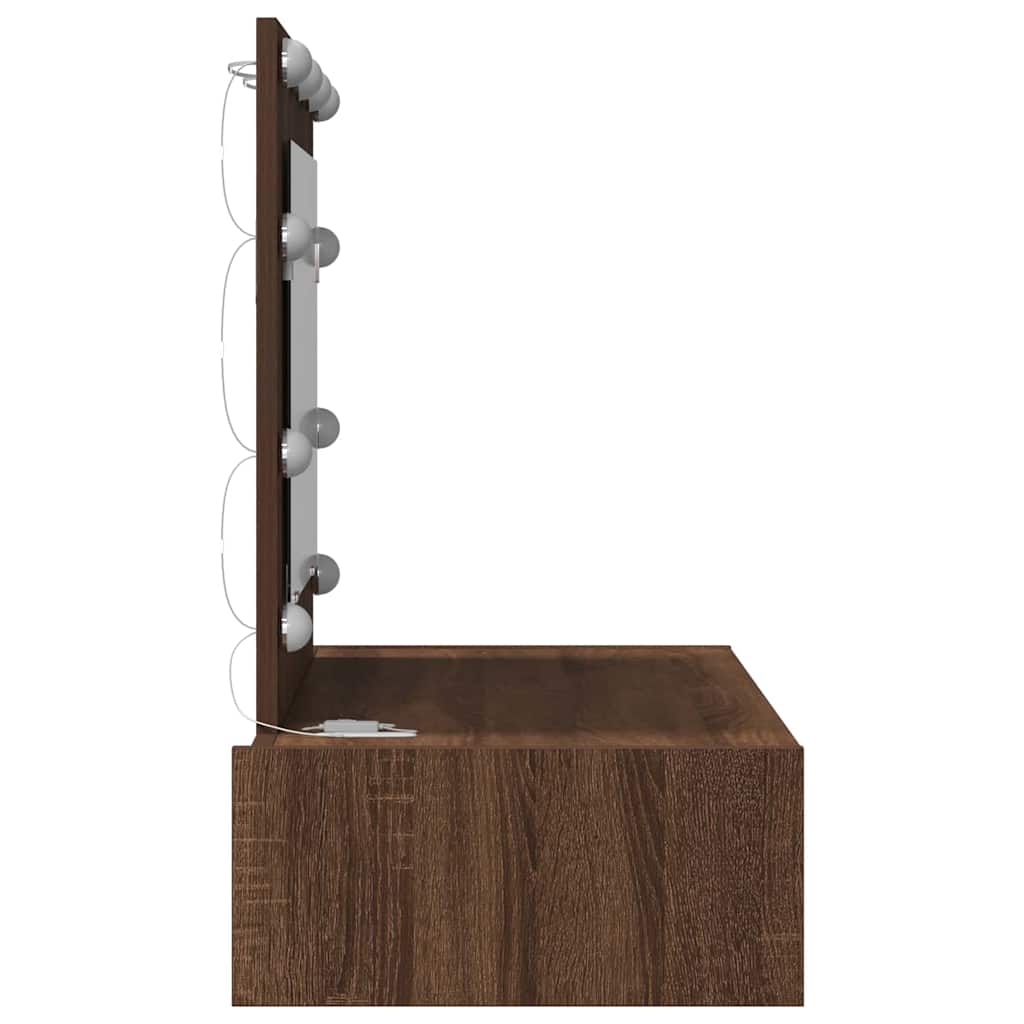 Plafondtafel met lade Bruin 83 x 40 x 70 cm Bewerkt hout is nu te koop bij PeponiXL, paradijselijk wonen!