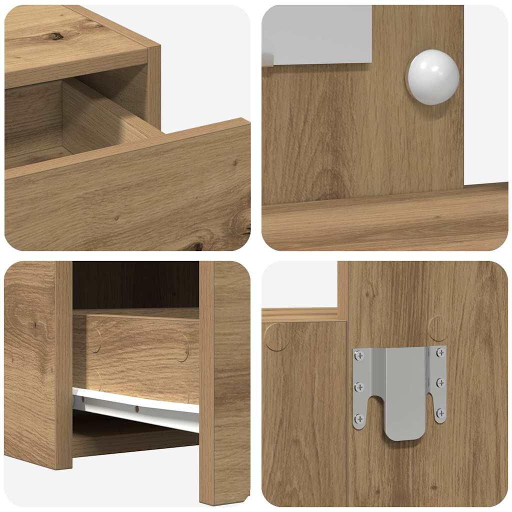 Plafondtafel met lade Bruin 83 x 40 x 70 cm Bewerkt hout is nu te koop bij PeponiXL, paradijselijk wonen!