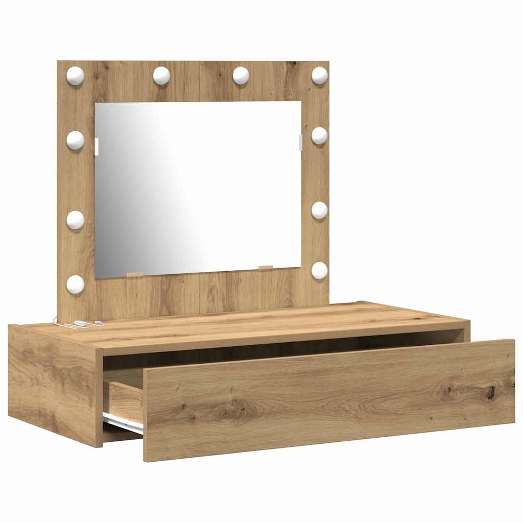 Plafondtafel met lade Bruin 83 x 40 x 70 cm Bewerkt hout is nu te koop bij PeponiXL, paradijselijk wonen!