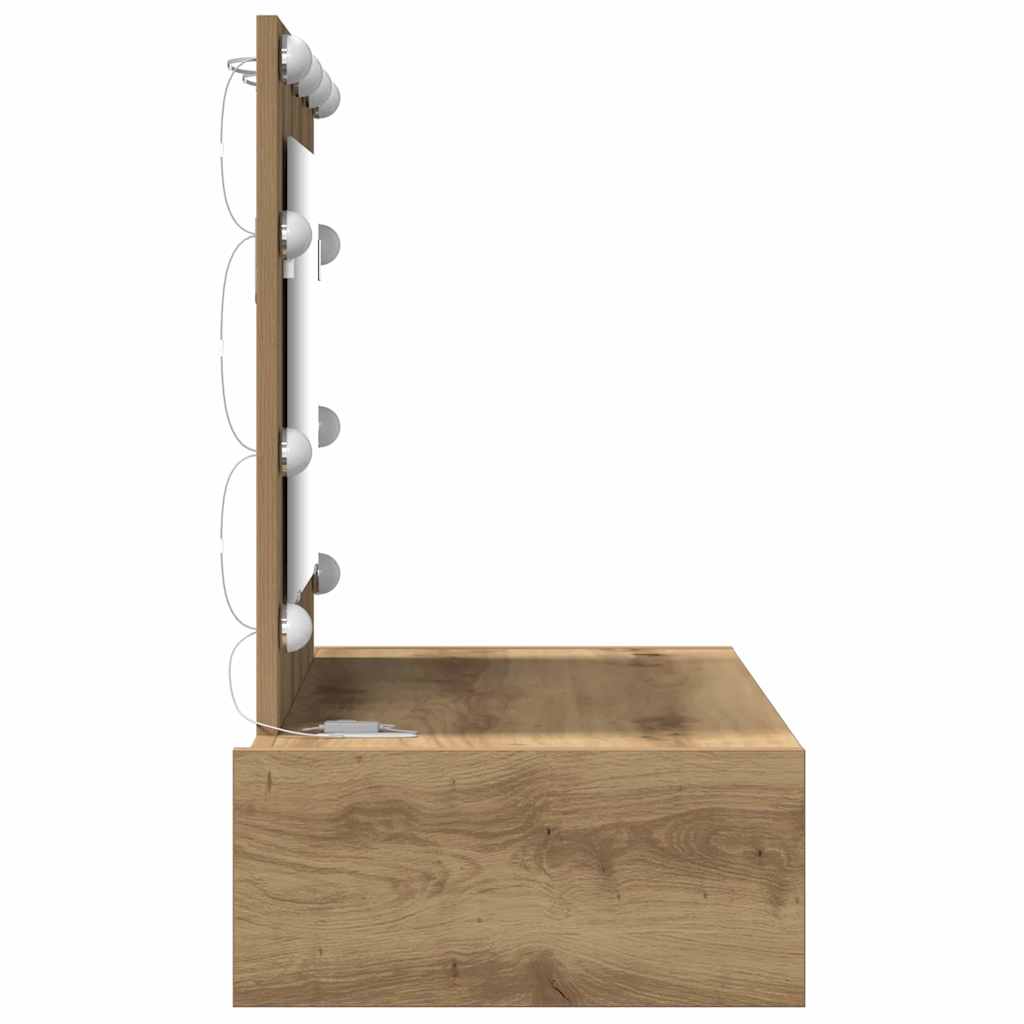 Plafondtafel met lade Bruin 83 x 40 x 70 cm Bewerkt hout is nu te koop bij PeponiXL, paradijselijk wonen!