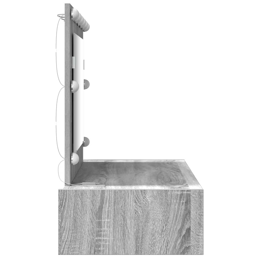 Plafondtafel met lade Grijs 100 x 40 x 70 cm Bewerkt hout is nu te koop bij PeponiXL, paradijselijk wonen!