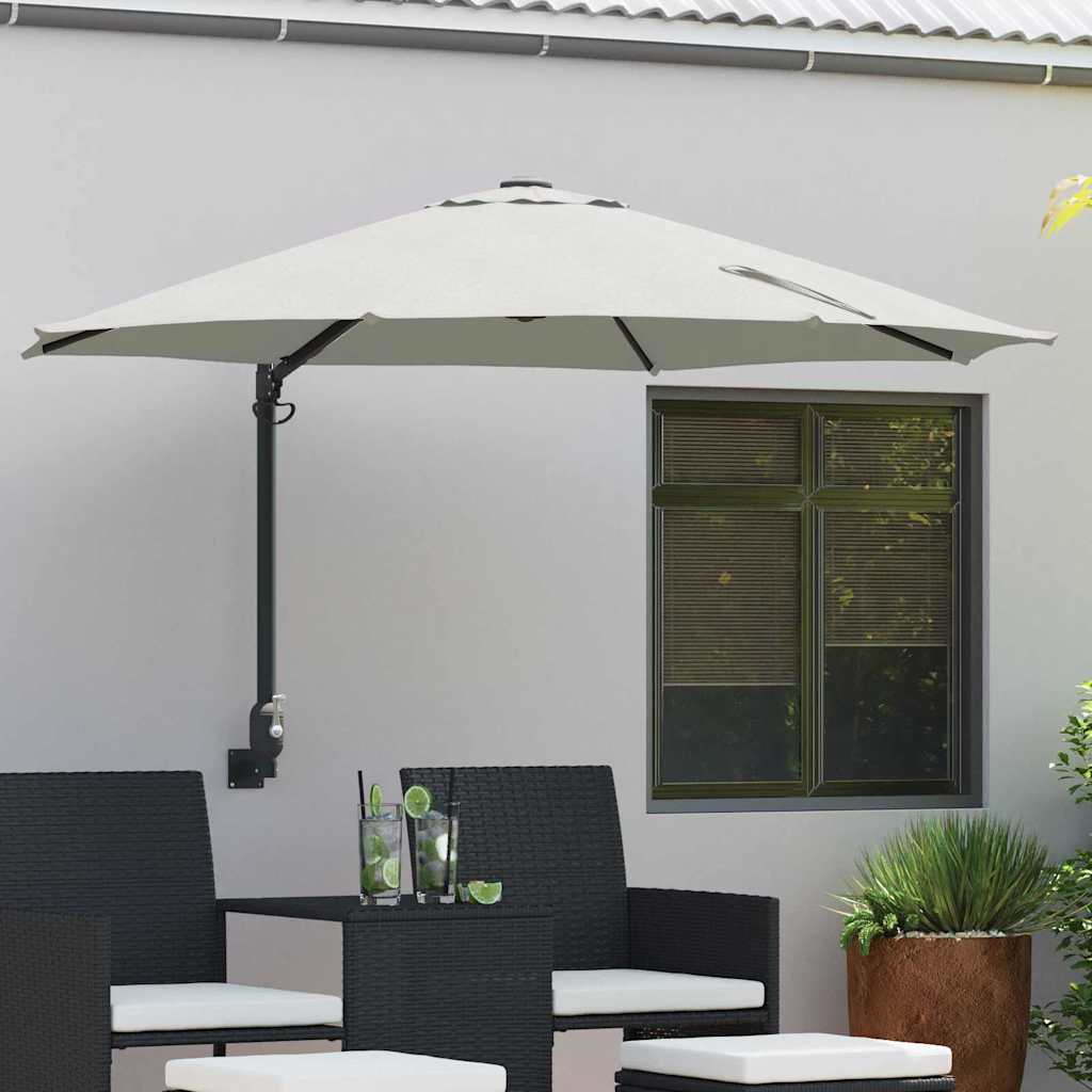 Tuinparasol Zand 248 x 248 x 148 cm Polyester en staal is nu te koop bij PeponiXL, paradijselijk wonen!