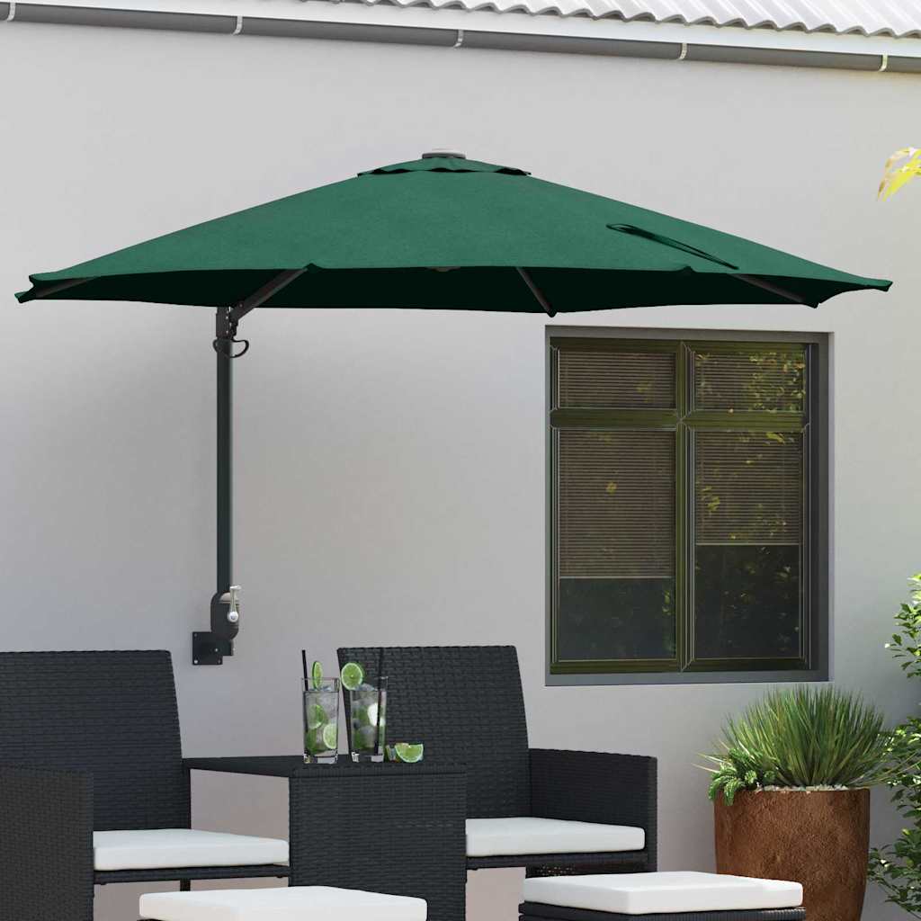 Tuinparasol Groen 248 x 248 x 148 cm Polyester en staal is nu te koop bij PeponiXL, paradijselijk wonen!