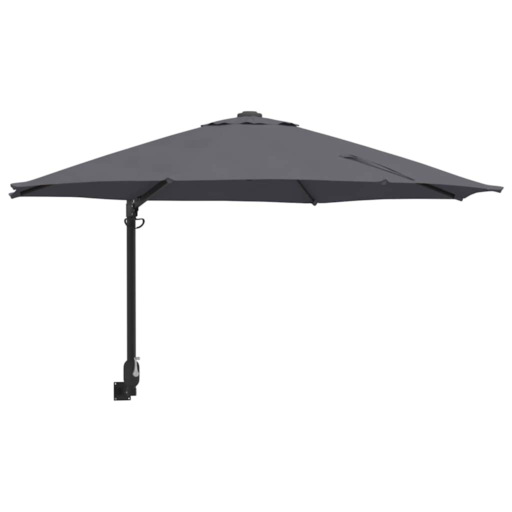 Tuinparasol Antraciet 248 x 248 x 148 cm Polyester en staal is nu te koop bij PeponiXL, paradijselijk wonen!