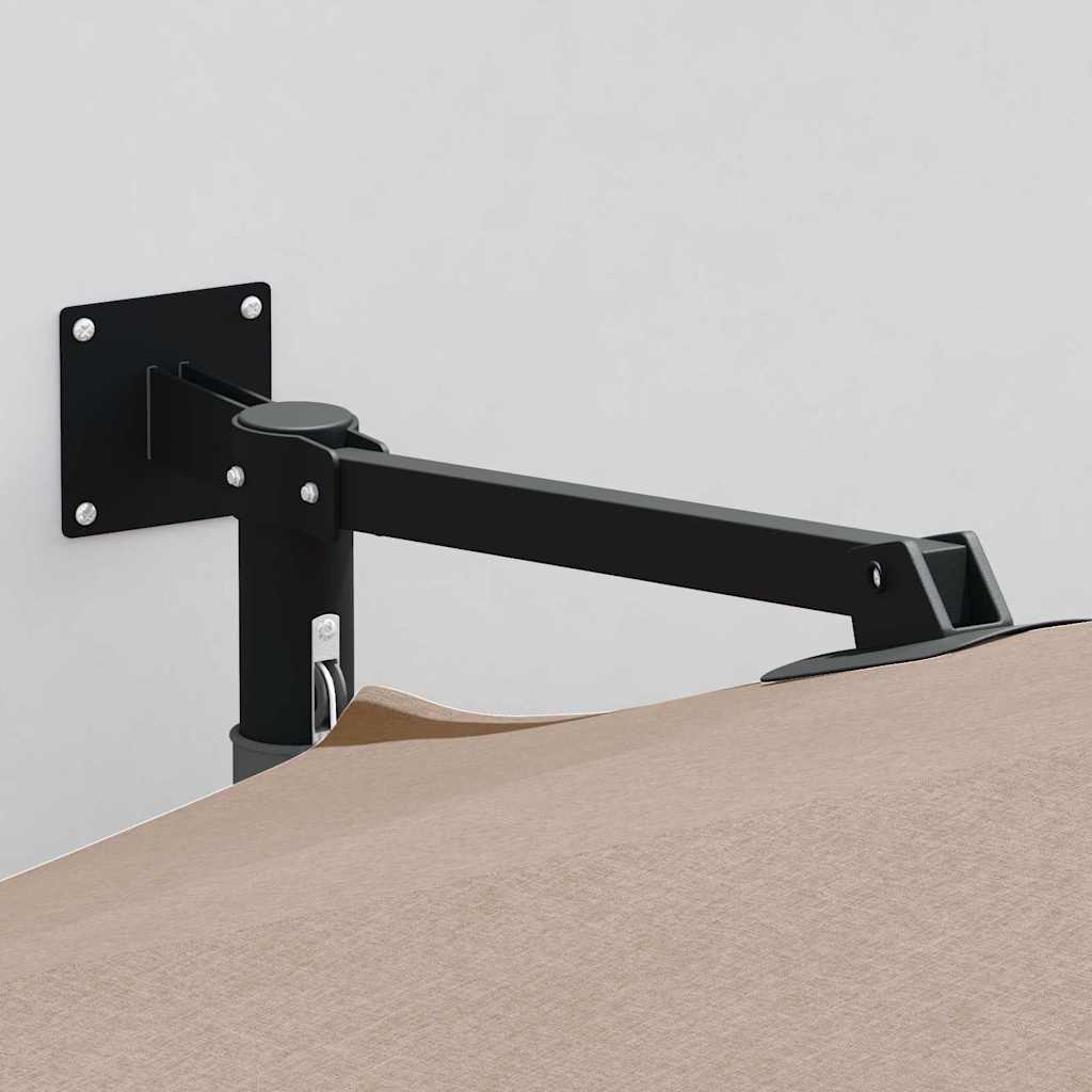 Tuinparasol Taupe 248 x 248 x 148 cm Polyester en staal is nu te koop bij PeponiXL, paradijselijk wonen!