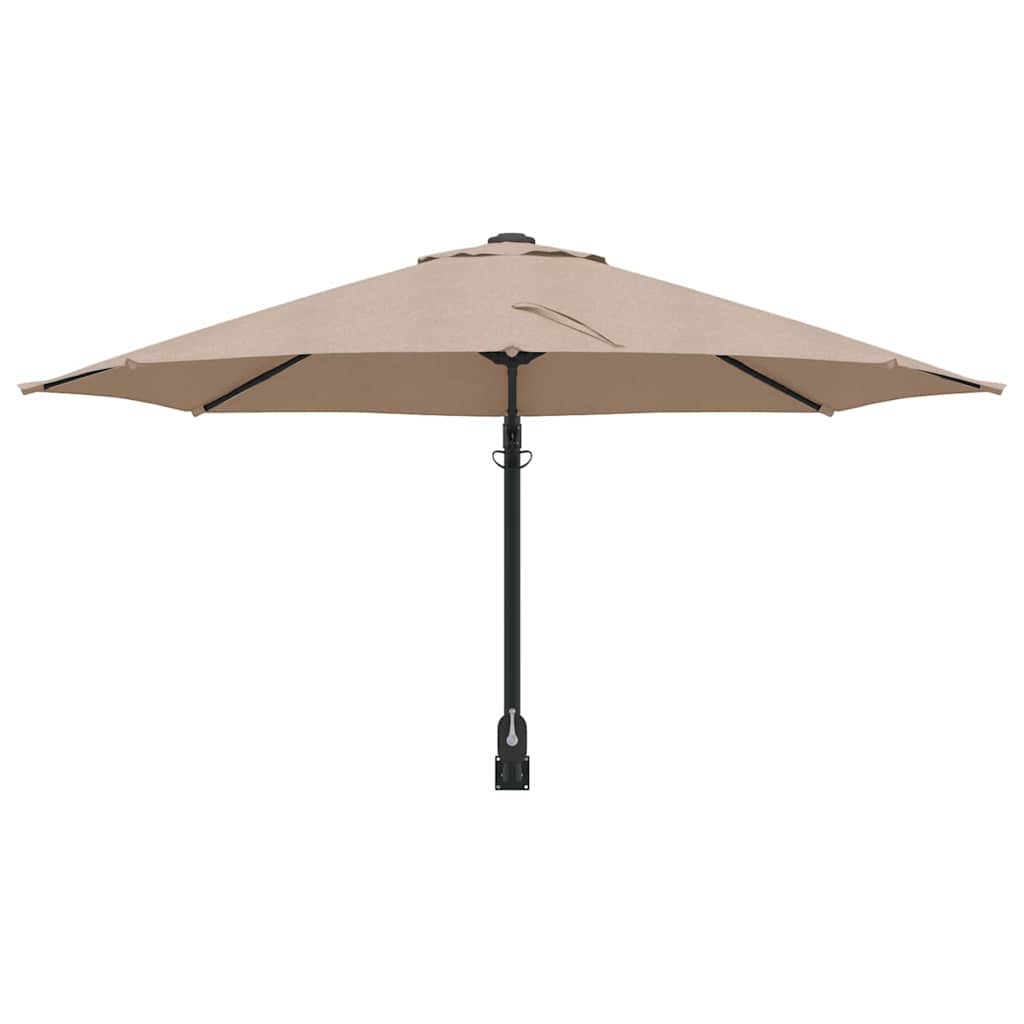 Tuinparasol Taupe 248 x 248 x 148 cm Polyester en staal is nu te koop bij PeponiXL, paradijselijk wonen!