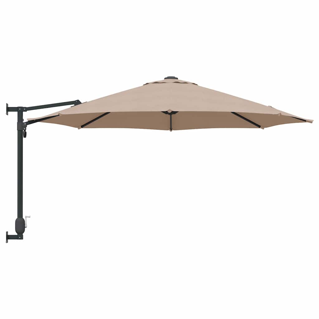 Tuinparasol Taupe 248 x 248 x 148 cm Polyester en staal is nu te koop bij PeponiXL, paradijselijk wonen!