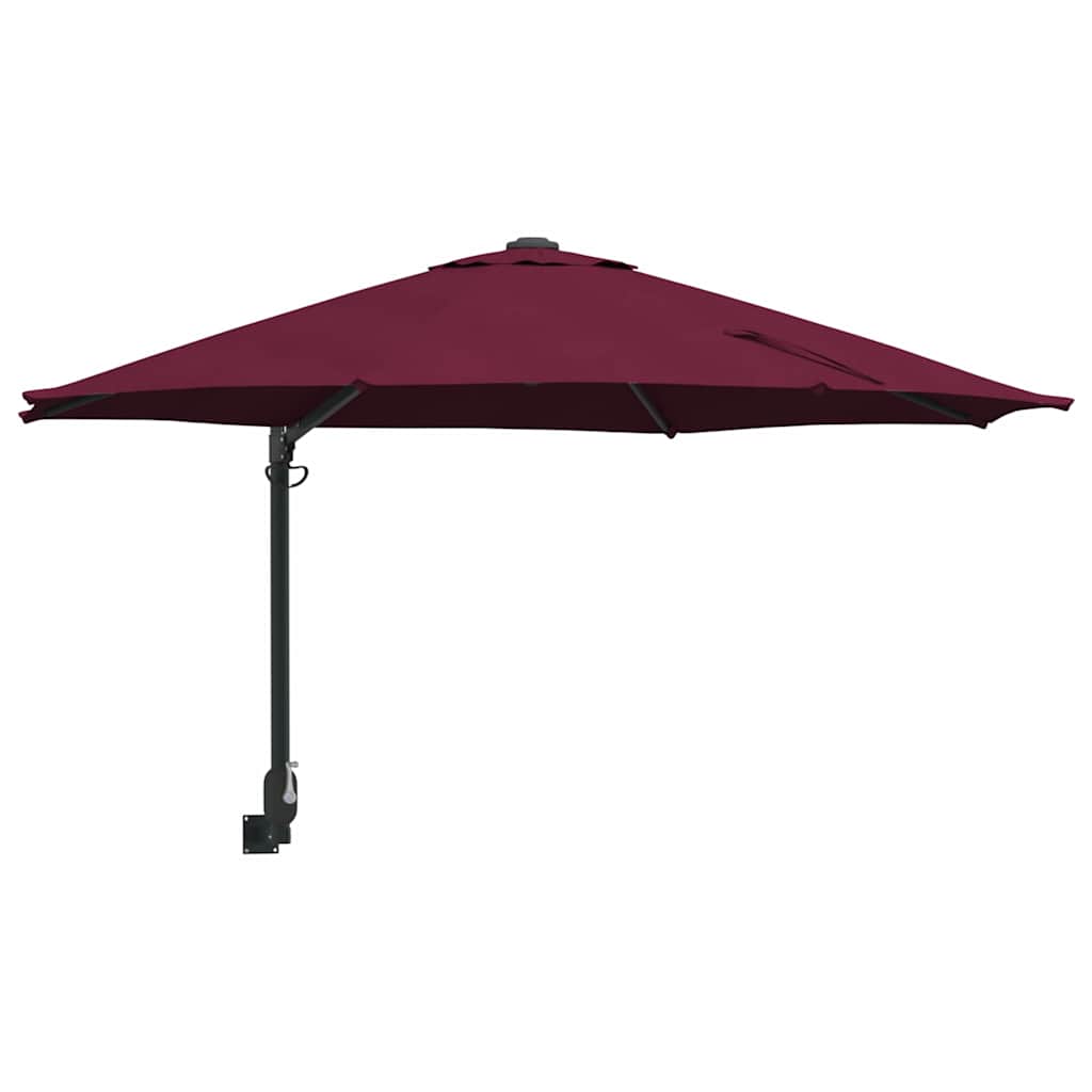 Tuinparasol Bordeaux Rood 248 x 248 x 148 cm Polyester en staal is nu te koop bij PeponiXL, paradijselijk wonen!