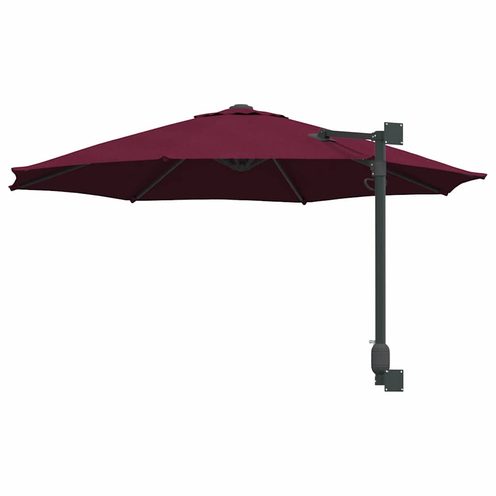 Tuinparasol Bordeaux Rood 248 x 248 x 148 cm Polyester en staal is nu te koop bij PeponiXL, paradijselijk wonen!