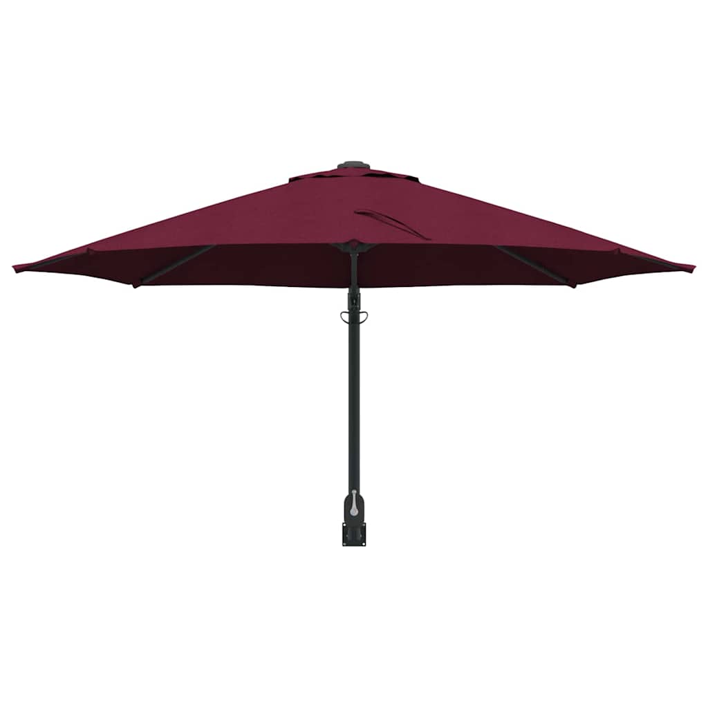 Tuinparasol Bordeaux Rood 248 x 248 x 148 cm Polyester en staal is nu te koop bij PeponiXL, paradijselijk wonen!