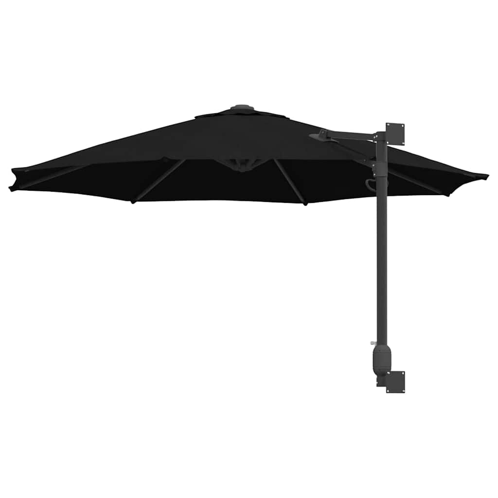 Tuinparasol Zwart 248 x 248 x 148 cm Polyester en staal is nu te koop bij PeponiXL, paradijselijk wonen!