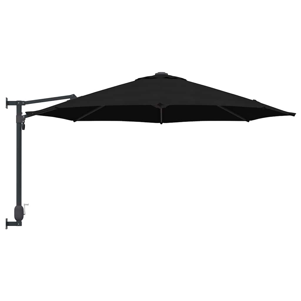 Tuinparasol Zwart 248 x 248 x 148 cm Polyester en staal is nu te koop bij PeponiXL, paradijselijk wonen!