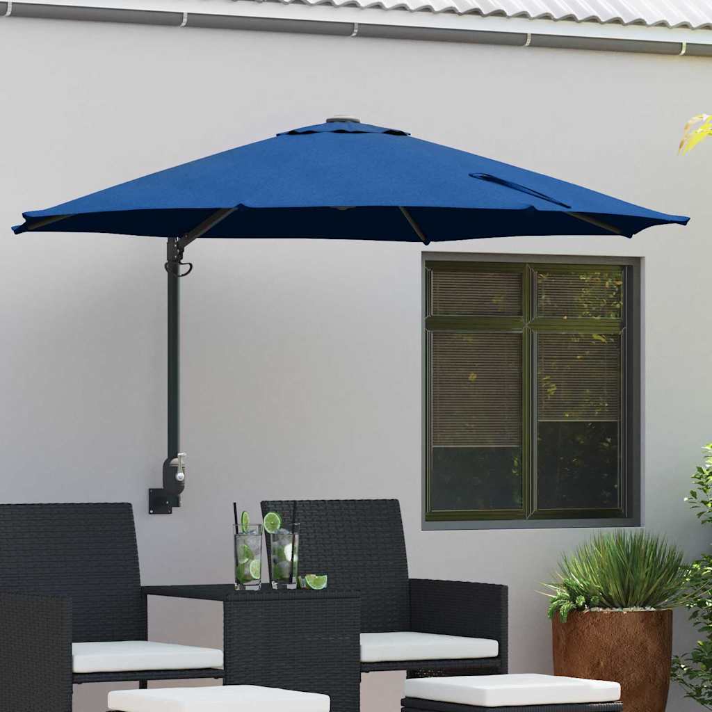 Tuinparasol Azurblauw 248 x 248 x 148 cm Polyester en staal is nu te koop bij PeponiXL, paradijselijk wonen!