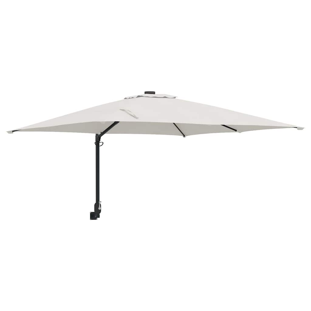 Tuinparasol Zand 248,5 x 247,5 x 160 cm Polyester en staal is nu te koop bij PeponiXL, paradijselijk wonen!