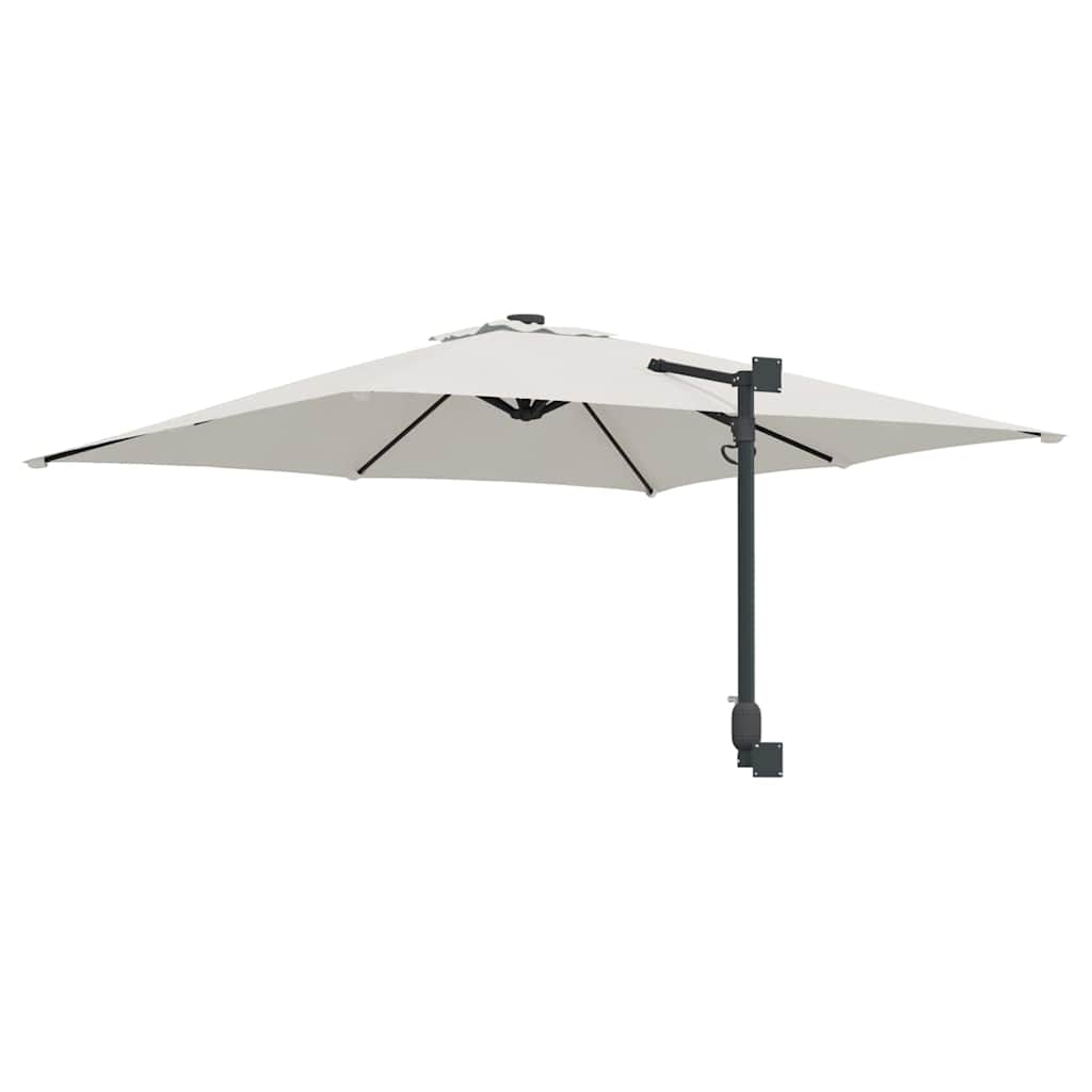 Tuinparasol Zand 248,5 x 247,5 x 160 cm Polyester en staal is nu te koop bij PeponiXL, paradijselijk wonen!