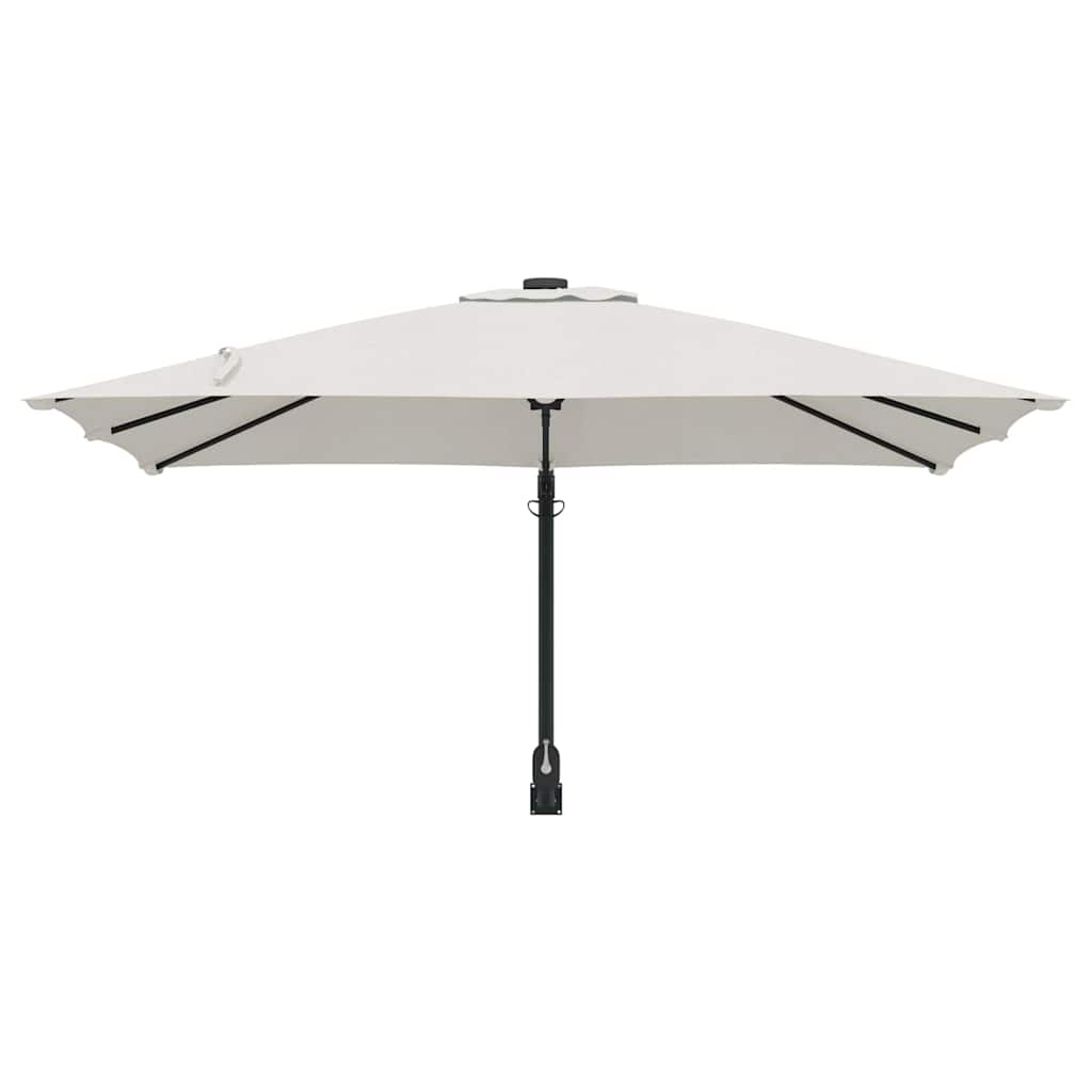 Tuinparasol Zand 248,5 x 247,5 x 160 cm Polyester en staal is nu te koop bij PeponiXL, paradijselijk wonen!