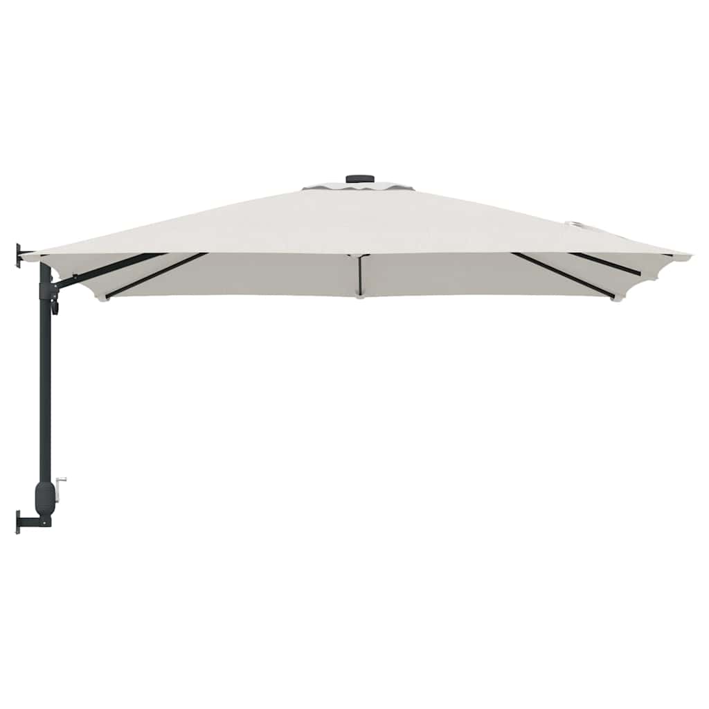 Tuinparasol Zand 248,5 x 247,5 x 160 cm Polyester en staal is nu te koop bij PeponiXL, paradijselijk wonen!