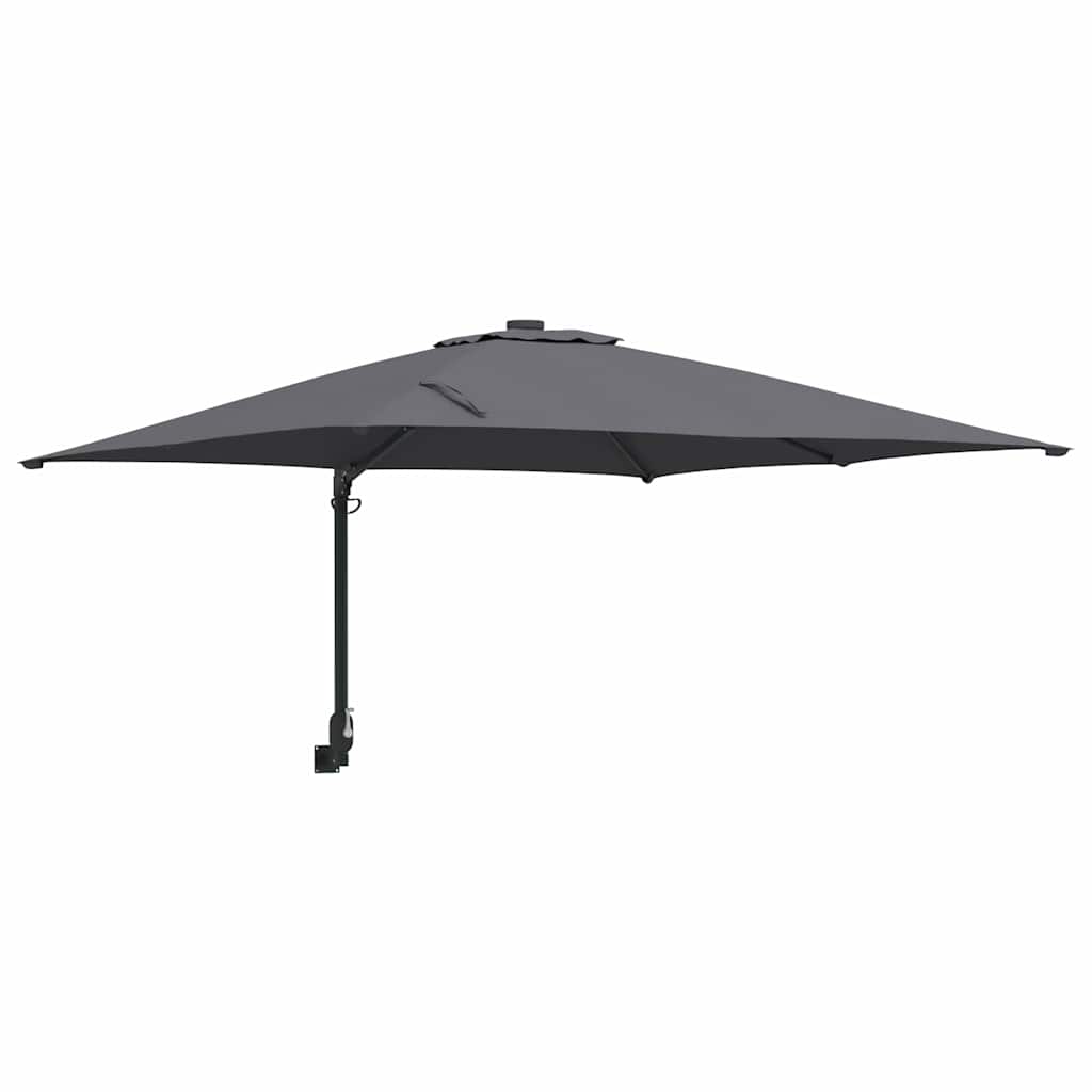 Tuinparasol Antraciet 248,5 x 247,5 x 160 cm Polyester en staal is nu te koop bij PeponiXL, paradijselijk wonen!