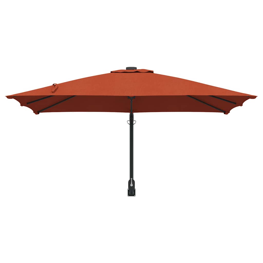 Tuinparasol Terracotta 248,5 x 247,5 x 160 cm is nu te koop bij PeponiXL, paradijselijk wonen!