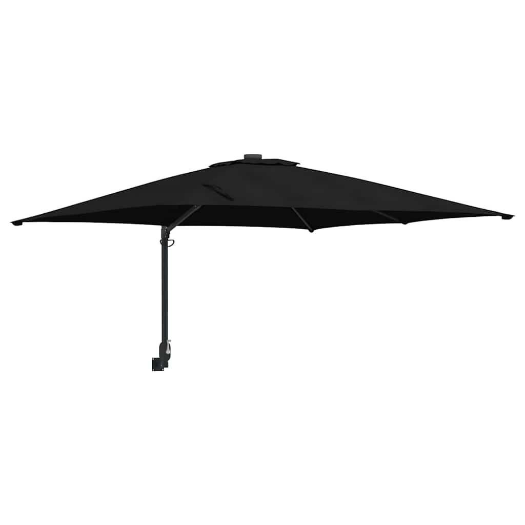 Tuinparasol Zwart 248,5 x 247,5 x 160 cm Polyester en staal is nu te koop bij PeponiXL, paradijselijk wonen!