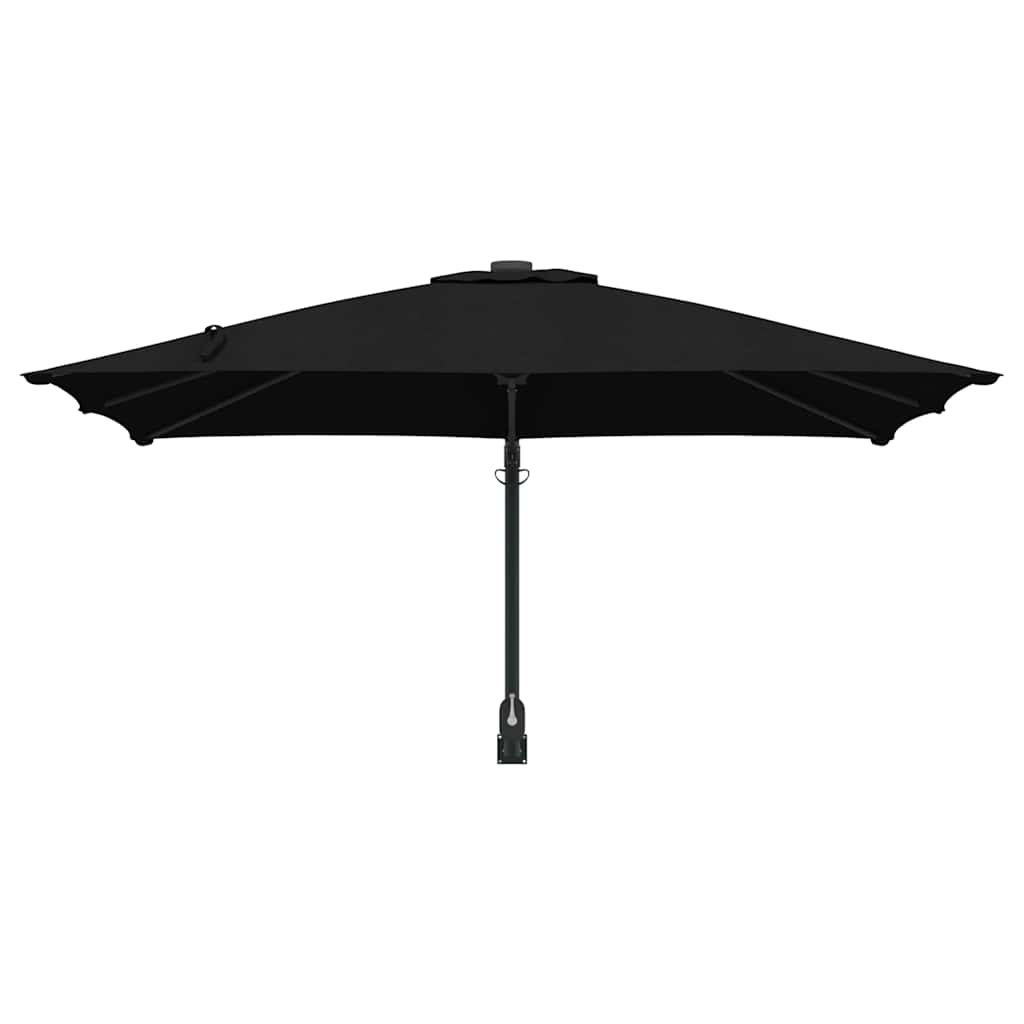 Tuinparasol Zwart 248,5 x 247,5 x 160 cm Polyester en staal is nu te koop bij PeponiXL, paradijselijk wonen!
