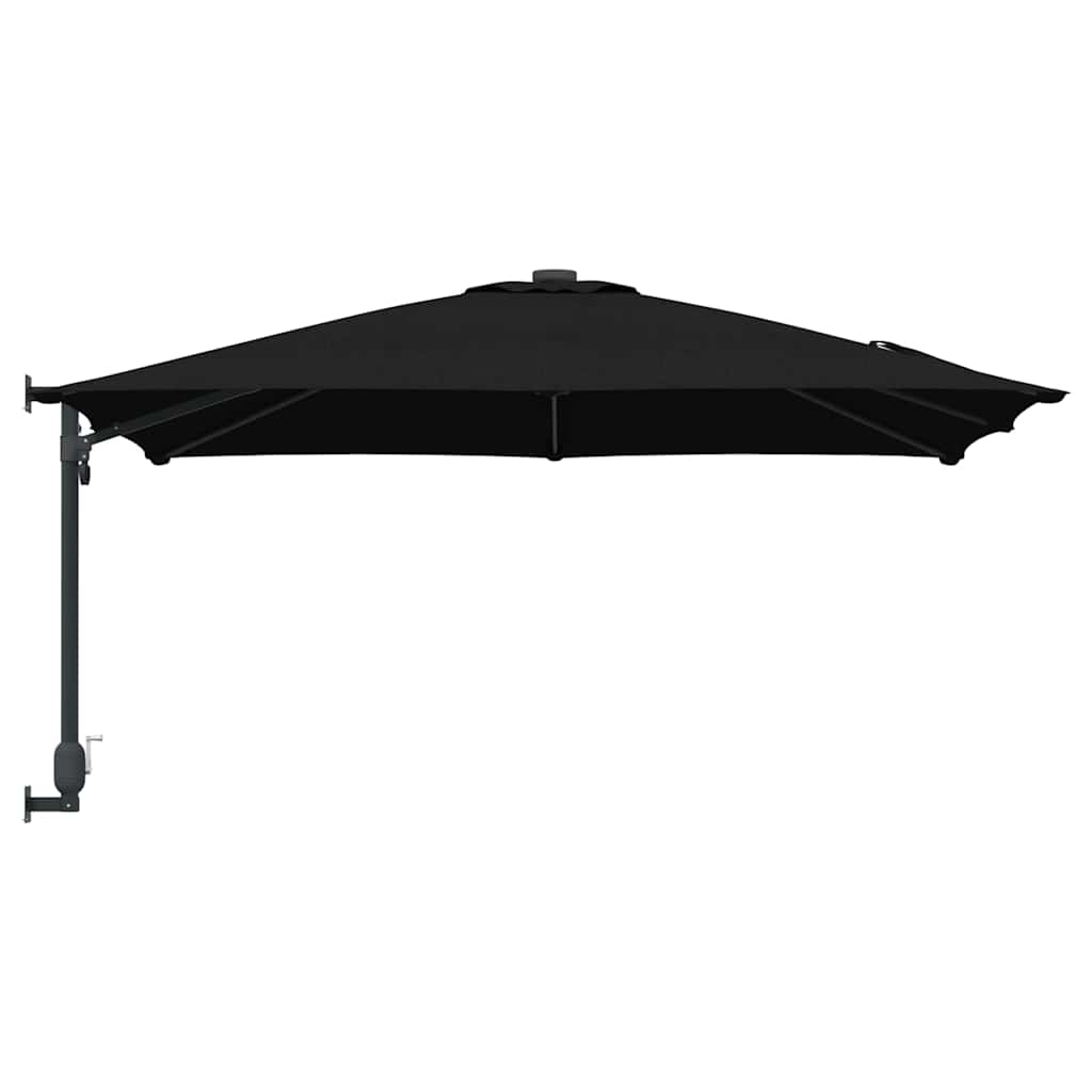 Tuinparasol Zwart 248,5 x 247,5 x 160 cm Polyester en staal is nu te koop bij PeponiXL, paradijselijk wonen!