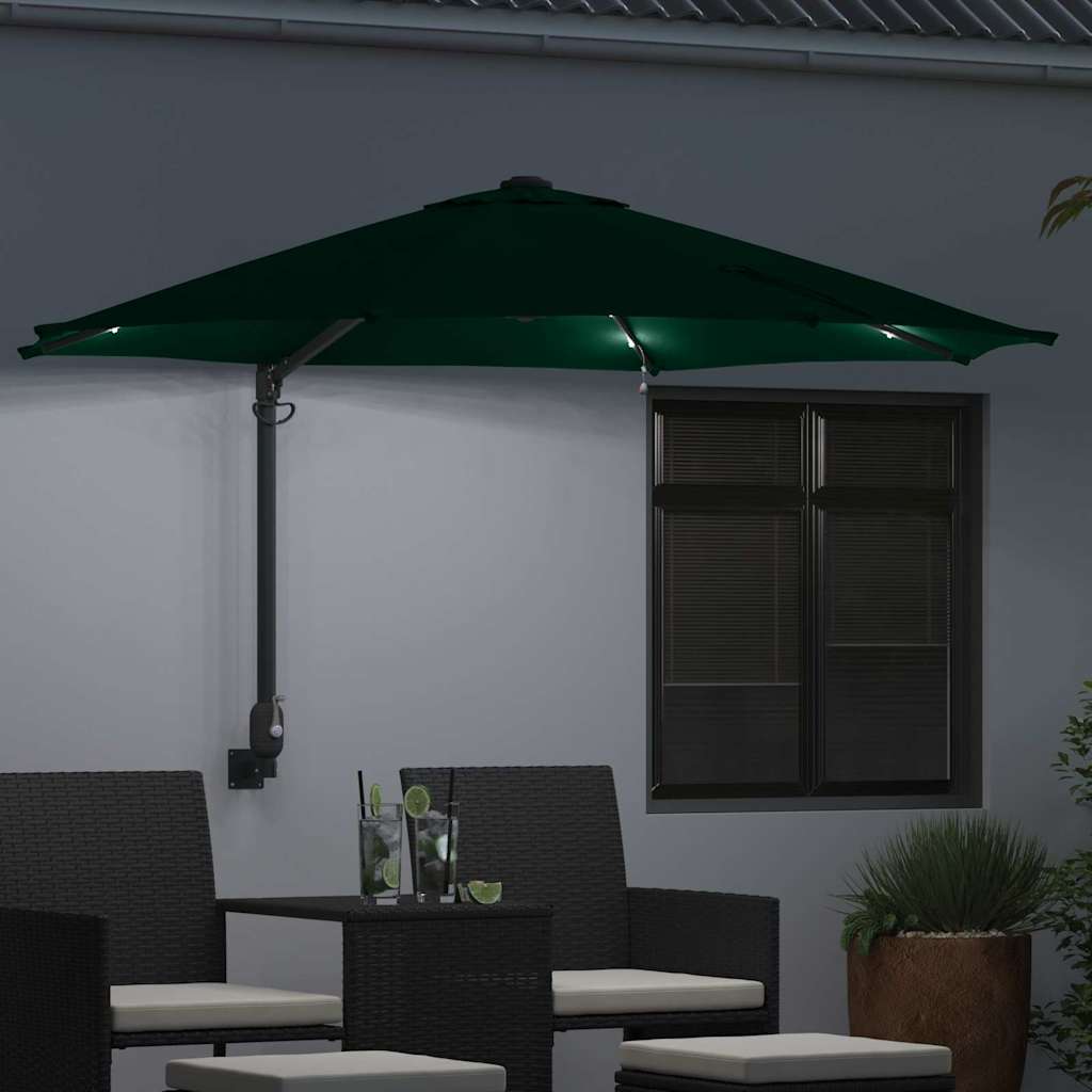 Tuinparasol Groen 248 x 248 x 148 cm Polyester en staal is nu te koop bij PeponiXL, paradijselijk wonen!
