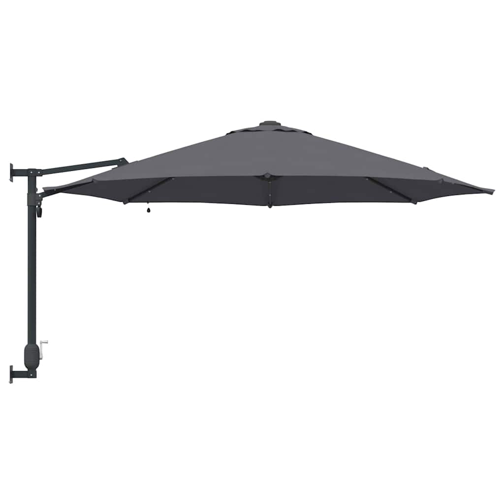 Tuinparasol Antraciet 248 x 248 x 148 cm Polyester en staal is nu te koop bij PeponiXL, paradijselijk wonen!