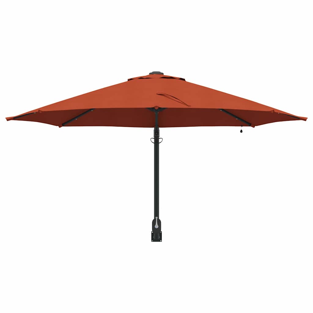Tuinparasol Terracotta 248 x 248 x 148 cm Polyester en staal is nu te koop bij PeponiXL, paradijselijk wonen!