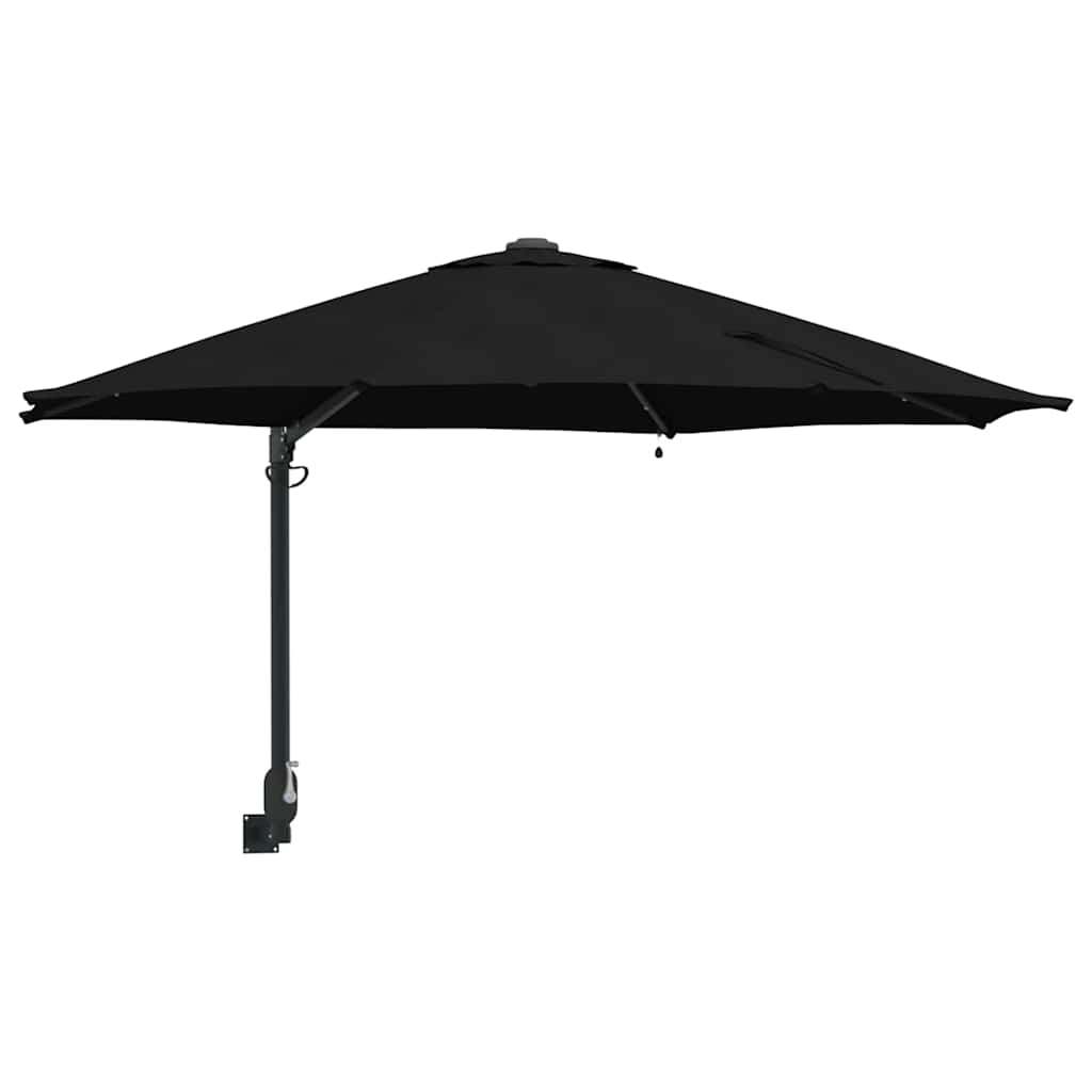 Tuinparasol Zwart 248 x 248 x 148 cm Polyester en staal is nu te koop bij PeponiXL, paradijselijk wonen!