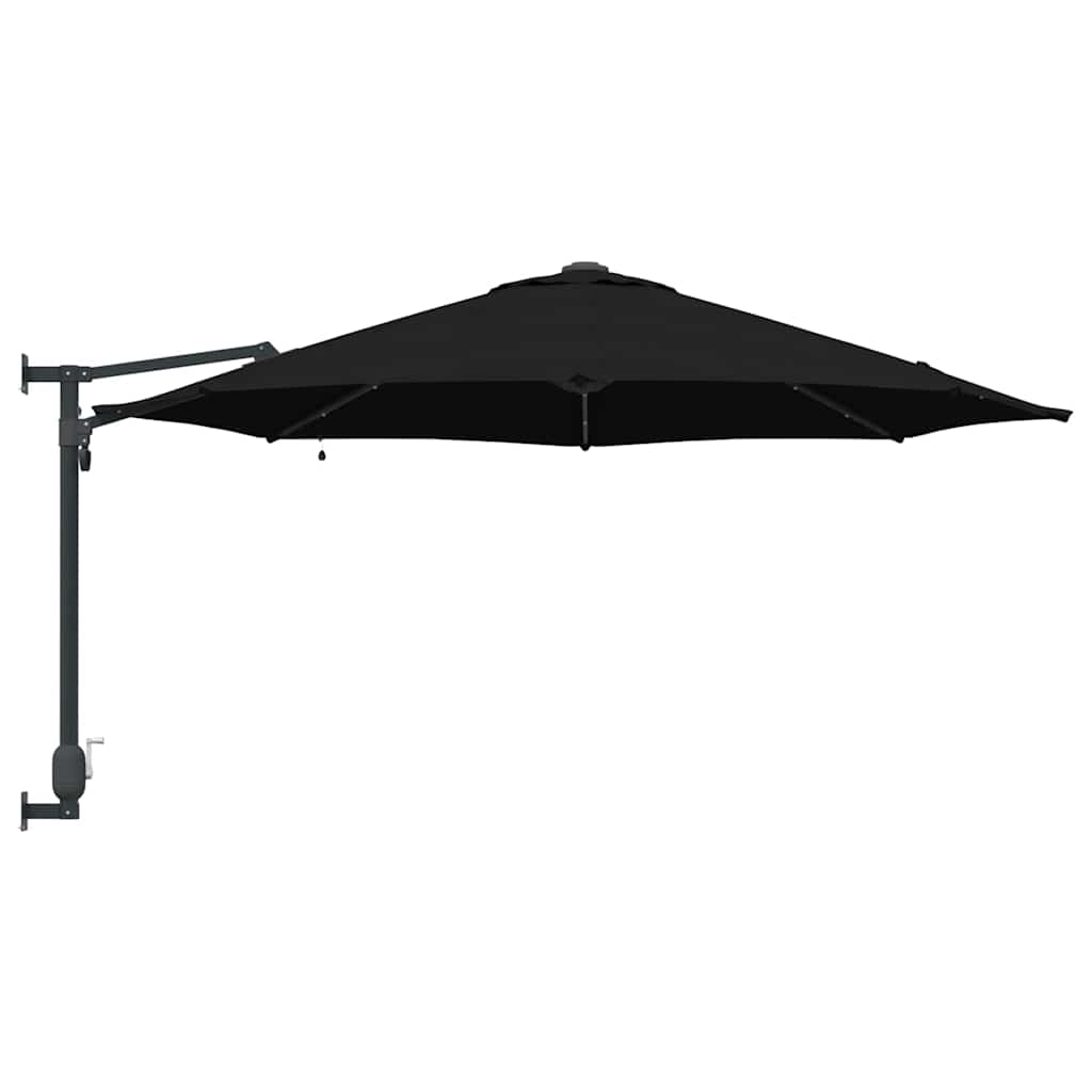 Tuinparasol Zwart 248 x 248 x 148 cm Polyester en staal is nu te koop bij PeponiXL, paradijselijk wonen!